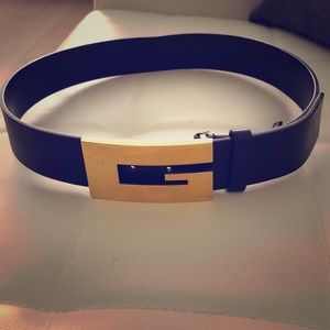 Authentic Black with gold women’s belt..